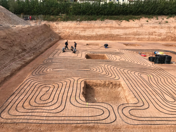 Collettore calore terreno