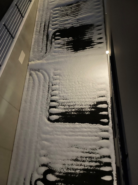 Risultato subito dopo la nevicata