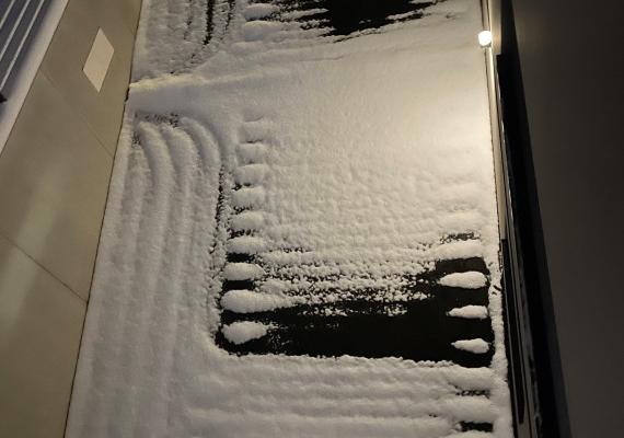 Ergebnis unmittelbar nach Schneefall